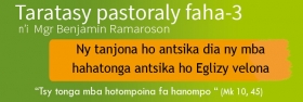 Taratasy pastoraly laharana faha-3 - Archidiocèse d'Antsiranana
