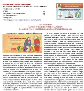 Bulletin de liaison N°22 - Archidiocèse d'Antsiranana